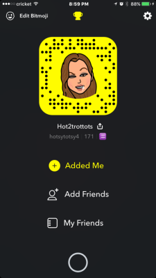 My Snapchat. Which I really don&rsquo;t know how to use it keep up with the messages so do be offended