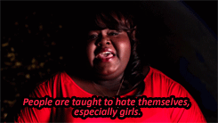 chadleymacguff:   thefeministpress:  quietlyexhale:  face&ndash;the&ndash;strange: x  Where are all the body positive white feminists at? This post has like no notes. I wonder why….  I love Gabourey Sidibe.  Gabourey knows what’s up and how to use