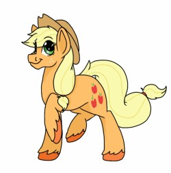 asksparda:My Apple Jack fanart c: I love apple horse ♡Originally posted by maidensuigintouApplepone~! c:
