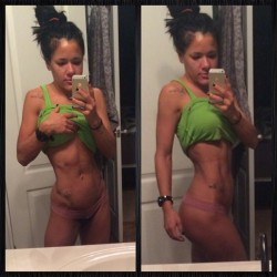 sexygymchicks:  @puertoricanfitchick: Happy #humpday peeps!!! No filter #wednseday for me… Just me. Finished my #fastedcardio this morning, now I’ve got some cleaning duties around the house, then a nice Butt and hammy workout later! Tomorrow’s