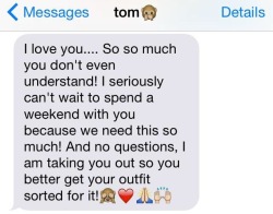 Got this message from Tom this afternoon, and it made me smile so much. He&rsquo;s at university 2 hours away and I&rsquo;m finally getting to see him this weekend and I&rsquo;ve never been more excited about anything.