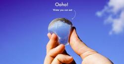akoolguy:  durbikins:  coolthingoftheday:  stickycrunchychewy:  coolthingoftheday:  Ooho! is an edible, biodegradable plastic water bottle that can be eaten. It is made from seaweed and calcium chloride, and costs only two cents per orb to manufacture. 