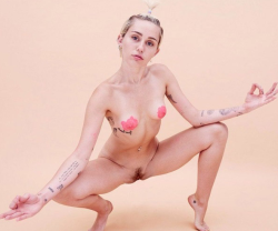 ratingcelebtits:  So it appears that Miley is an even bigger slut than we first though. The Miley Cyrus post is now the top post with nearly 800 notes. To celebrate that, here is a little bonus for you- some new pictures including several of Mileys cunt