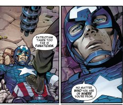 raincityruckus: nyxelestia:  marvel-fans-only:  dubiousculturalartifact:  *this* is the Captain America we need to be hearing from right now, not ‘fascism made edgy for plot-twists’  SHOTS FIRED  You know what’s really funny about the rest of the