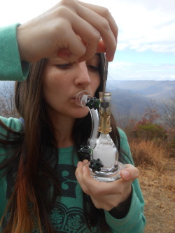 larnbey:  damnnlyssa:  earthyandnerdy:  larnbey:  dabs at the peak before hiking back down  those two things go together so well hfgihgflk  ive been bitching at tori to go ona hike since u and D posted these pics but we live in a mother fucking valley