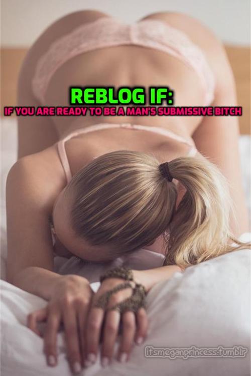 cuckoldcumlicker:  bottomohio73:highsissywifey:  dom4sissies-69:  thottawa:Ready to be his submissive bitch AND sissy wifey. 🥰 I know you are, sissy!   I’m ready to be your bitch    Yes please soon Hell yes!!