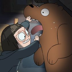 Chloe is a child prodigy doing research on the bears. She’s brave enough to put her head in a bear’s mouth and tell them they have cavities.
