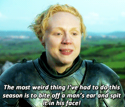  Game of Thrones: Ice and Fire: A Foreshadowing | Gwendoline Christie being adorable 