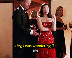 juhjason524:  stussyking:Lucy Liu is mad bae  The way she looks him up and down in the first gif though #flawless