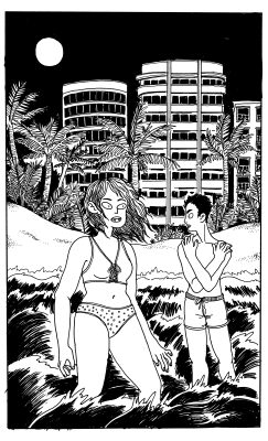 samvasnormandy:  madelinehmcgrane:   Vampire Beach 2 a quick comic about beach vampires, werewolves, friendship, love, and sports. based on another beach vampire comic i made several years ago   “I just wanted to grow enough cabbages and not die of