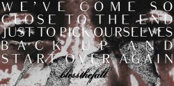 johnlindley665:  The Sound Of Starting Over/blessthefall. 