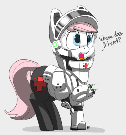 pabbley:  Mid November Art Dump “Don’t stab Me in the butt!” Edition. “Nurse RedHeart” I really don’t know what prompted me to draw Her as the Medic In Starcraft but I think She came out quite well :D!“Rarity and Opal” Those two can actually