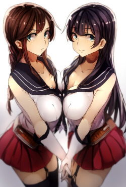 kyonkkun:  百合艦詰め | Genyaky※Permission was granted by the artist to upload their works. 