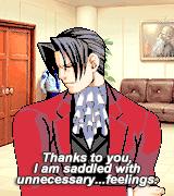 sheploou: favorite videogame ships (in no particular order) ► Phoenix Wright and Miles Edgeworth. “ Edgeworth believed in me, and I believe in him. He’s in pain… And no one’s on his side. I’m the only one who knows the real Edgeworth. I’m
