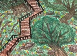 Stairs(Based on a landscape in San Francisco) 