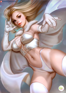 didiesmeralda:    Emma Frost | Marvel Fanart  by Didi-Esmeralda  Version Lingerie and Nude on Patreon  