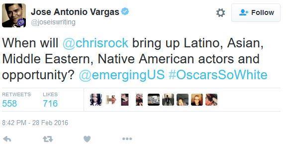 so when we first heard of eva langoria&rsquo;s whack ass idea ‪#‎BrownRibbonCampaign‬, asking oscar goers to wear brown ribbons to show support and shine light on the
 lack of latino representation in hollywood, we thought she would be the
 dope of the day. turns out that this jose antonio vargas would steal 
that prize in the 11th hour by tweeting this bullshit. 
 seriously!? this dude expects black people to do all of the heavy 
lifting while he just lifts his phone to tweet some whack shit? yo, eva 
and jose, were y'all mad last year about the lack of latino 
representation at the oscars? or were y'all just waiting for black 
people to do the work so that y'all slip in and say &ldquo;mira! us too tho! 
say something!&rdquo; mind you, you are not directing that question to the 
oscars or hollywood but to black people!  boricua jesus, take the wheel, please! LMAO
 yes, hollywood continues to fail to see us in all of our glory and 
magic but we cannot allow white supremacy to CONTINUE to scare and trick
 us into directing our frustrations to black people, a community who is 
always courageously leading revolutions that we DIRECTLY benefit from. ribbons won&rsquo;t free us and tweeting bullshit expectations that others do our work will mos def not provide us freedom