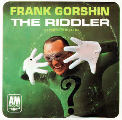 thebristolboard:  Front and back cover to Frank Gorshin’s album, A &amp; M Records, 1966.   