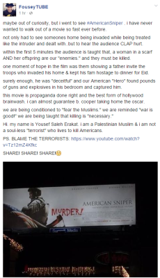 themuslimcat:  The real life American Sniper himself was a madman who hated “ragheads”, I can’t believe this movie is going into the Oscars 