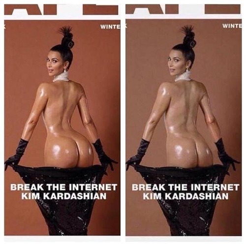 Kim kardashian butt before