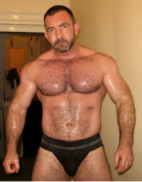 Hairy man underwear