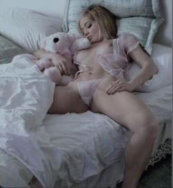 jimmy-incest-stories:  Daddy looks in on his little Princess and finds her fast asleep like this holding her Teddy.
