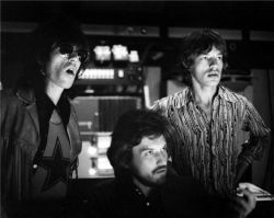  Keith Richards, producer Jimmy Miller and Mick Jagger Los Angeles, CA, 1969 by Robert Altman                   