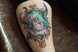 fuckyeahtattoos:  Ursula from Disney’s The Little Mermaid done by Steve Wade at All Seeing Eye Tattoo Lounge in Heckmondwike, West Yorkshire, UK Instagram: @steve_wade_tattoo Facebook: https://www.facebook.com/AllSeeingEyeTattoo