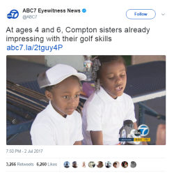 caliphorniaqueen:  the-real-eye-to-see:  Meet Roxy (left) and Layla Phillips!   Golf version of the Williams sisters!   yes to black sisters from Compton dominating in their respective sports..y e s 
