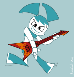 avastindy:I wanted to challenge myself to draw a cartoon that I never drew before, so I choose Jenny XJ9. I hope you like my little doodle :3An edit of my friends pics I did X3