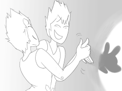 The Rutile Twins want to learn about human art.So, naturally, they start with shadow puppets! :D