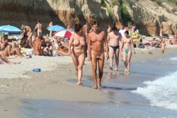 the nudist beach