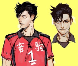 mstrmagnolia:  Some Kuroo practices I did last week~  Pose ref from here 