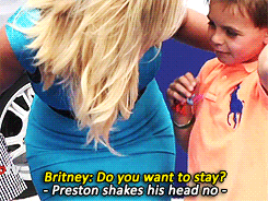 danipup: the-owl-faced-girl:  I just want to yell so many good things about Britney Spears. Look at this parenting right here; rather than just twist their arms and tell the ‘smile or no McFlurry on the drive home’ she’s checking if her little