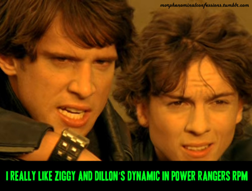 morphenominalconfessions:  “I really like Ziggy and Dillon’s Dynamic in Power Rangers RPM”