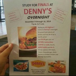 emilydorian:  distinctmemory:  dennys:  ladysilvert0ngue:  #Repost for all my college friends out there 😂 #Dennys is pretty awesome for doing this (: #Finals #FinalsWeek  we are always looking out for our Denny’s fam  This is pretty awesome.  😱😱😱😱😱😱