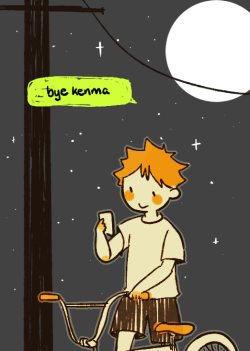 rooo-oot:  this is just a repost from yesterday’s hq 69min [texting] bc im lameanyways hinata and kenma text in canon and it’s really cute