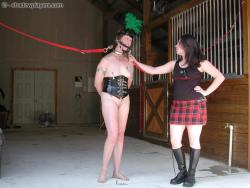 bondage-ponygirls-and-more:  Gypsy and her Ponygirl at the stable. Set 1 of 2 More athttp://www.shadowplayers.com DVDs for sale by mail (best price) at:http://www.shadowplayers.com/Sales.html  Or online through http://videos4sale.com/1028 Download video
