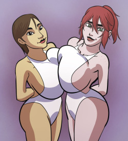 lightfootadv:Okay updated the previous Annie and Tobi picture.  In the original (right), it was thought Annie wasn’t busty enough, I agreed and changed it.  Tobi’s bigger too, because they should be a similar size.