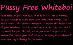 blackourwhitewomen:  Join the movement by becoming pussy free too.