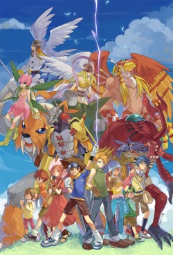 Digimon Adventure fanart by Ricebutton