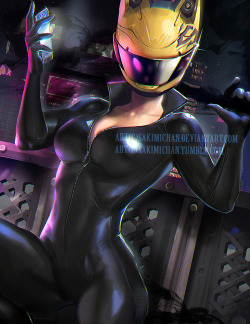 sakimichan:  I watched the first season of Durarara, and my favorite character is  Celty, she’s so adorable and awesome :3 Kinda wish i did a different  pose and a better job for this, but hope you guys like it anyways ^u^PSD,Video process, High res