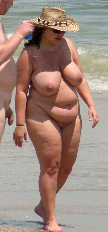 Bbw wife at nude beach