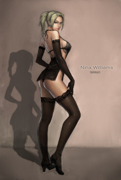 endarkened-dreams:  nina williams by neongun 