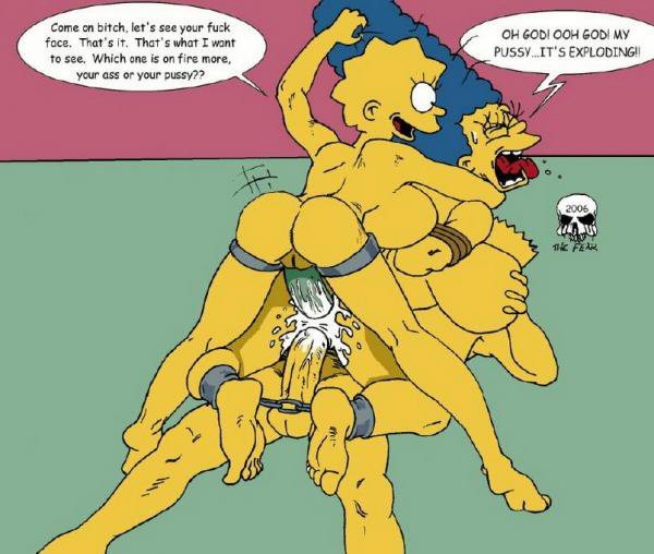Bart and lisa simpson cartoon porn comic