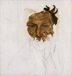 Lucian Freud:  Unfinished Self Portrait  (1956)