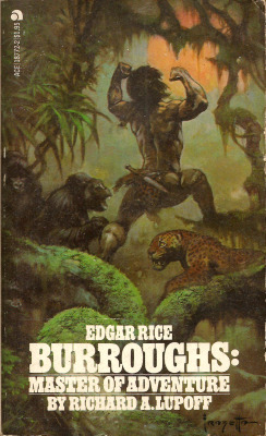 Edgar Rice Burroughs: Master of Adventure, by Richard A. Lupoff (Ace, 1968). Cover art by Frank Frazetta. From a charity shop in Nottingham.