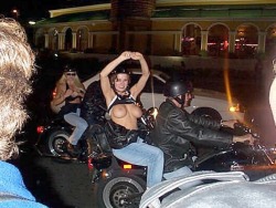 questionsandacts:  Flash your tits from the back of a motorcycle at a rally.