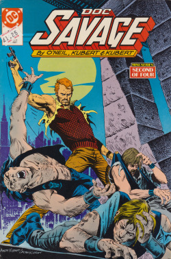 Doc Savage #2 (DC Comics, 1987). Cover art by Adam Kubert and Andy Kubert.From Oxfam in Nottingham.