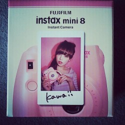 Treated myself to this baby! #instax #fujifilm #instaxmini8 #camera #pink #polaroid #cute